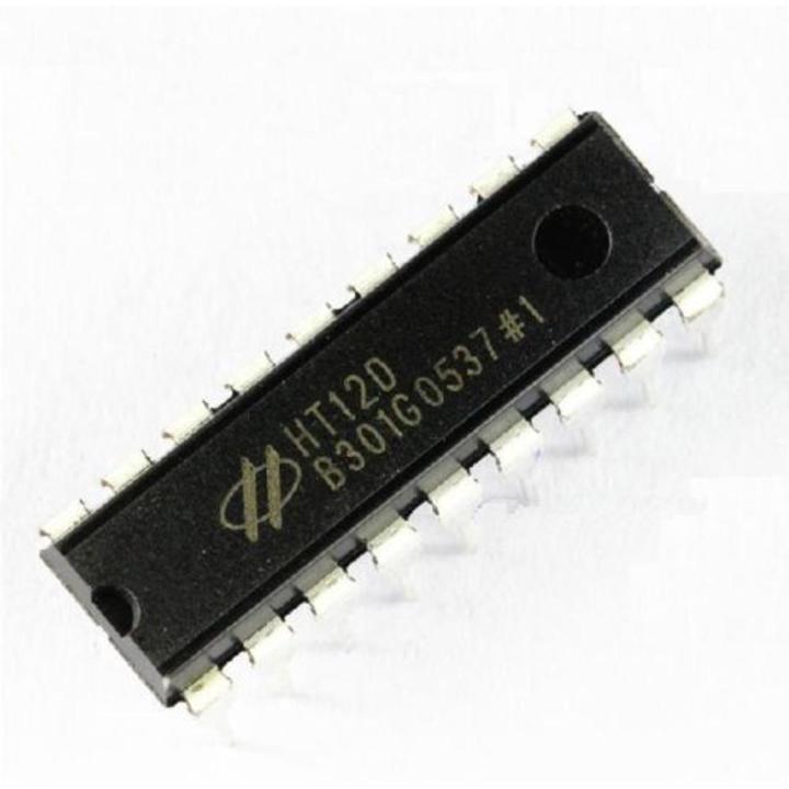HT12D IC HT12D Decoder Remote Control IC Chip For RF Remote Control Systems HT12D DIP-18 18 Pin Leads Dual In Line Package Chip