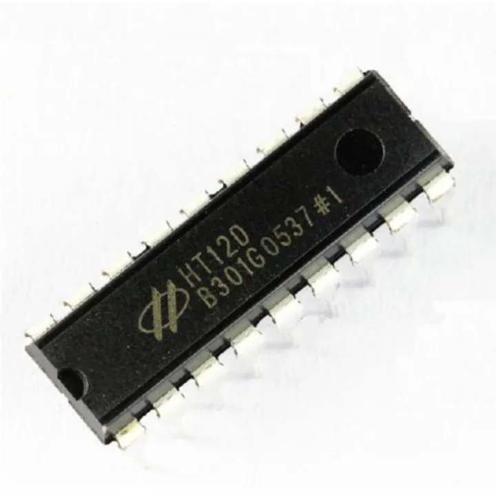 HT12D IC HT12D Decoder Remote Control IC Chip For RF Remote Control Systems HT12D DIP-18 18 Pin Leads Dual In Line Package Chip
