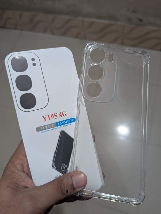 Vivo Y19s 4G Premium Silicone Case Crystal Clear Soft TPU Ultra-Thin Transparent Flexible Protective Mobile Phone Back Cover