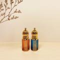 Mini size Roll-on bottles Stylish 6ml capacity Empty bottles vial color Convenient design Luxury glass bottles for. 