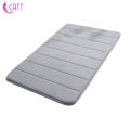 [CATT] 16 x 24 inches Thick Memory Foam Water Absorbent Small Bath Mat Non Slip Soft Long Fast Drying Bathroom Floor Shower Rug Carpet Washable for Toilet. 