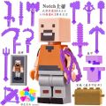Compatible with LEGO Minecraft full set of minifigure s, Dream Pig King HIM figures, children's building block toys. 