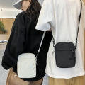 Oxford Cloth Mini Casual Small Zipper Crossbody Pouch Simple Shoulder Bag Men Mobile Phone Bag Conbo. 