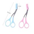 OMQAIO 3PCS Beauty Makeup Grooming Eyebrow Eye Cosmetic Tool Eyebrow Trimmer Hair Remover Comb Eyelash Hair Clips.
