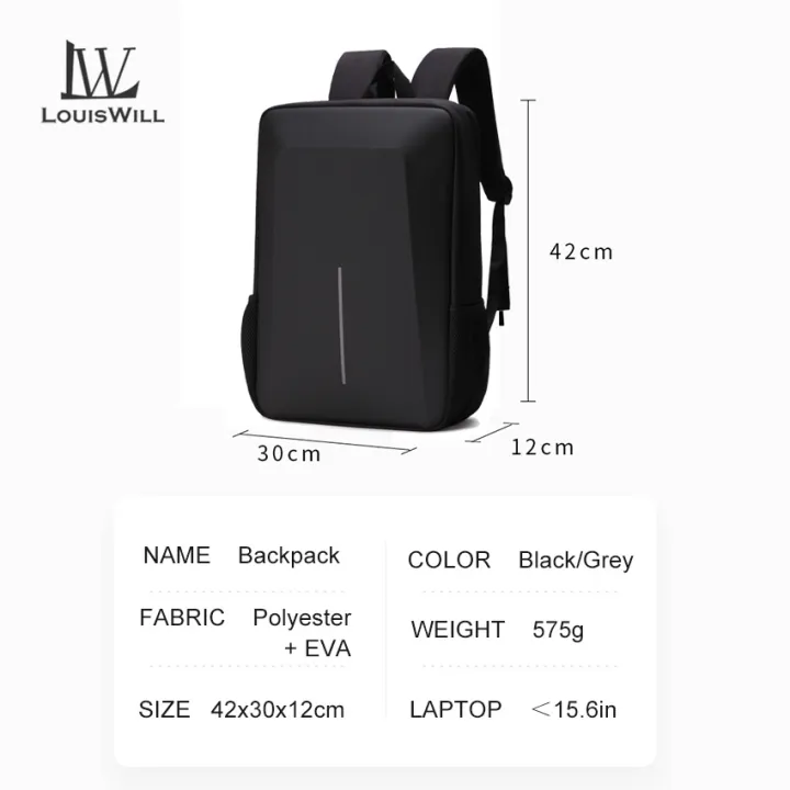 LouisWill%20Laptop%20Bag%20Backpacks%20Men%20Laptop%20Backpack%20Waterproof%20Travel%20Backpack%20Bag%20College%20Backpack%20Shoulder%20Bag%20Anti%20Theft%20Back%20Pack%20School%20Bag%20with%20USB%20Charging%20Port%20-%20Image%207