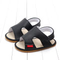 【Good-Love Store】(NEW)Summer Baby Boy Sandals Solid Color Soft PU Leather Anti-slip Soled Infant Toddler Baby Sandals Breathable Cotton Baby Shoes. 