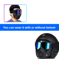 Bike Helmet with Face Shield BX-311: Motorcycle Racing Helmet with Dustproof Goggles for Ultimate Safety - Ride with Confidence.