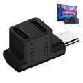 New 2 in 1 USB C Charging Adapter for Steam Deck Gamepad Charger Adapter Connector Extension Male to Female Game Console Adapter.