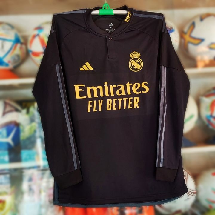 Real Madrid New Away Full Sleeve Jersey Kit 2023 24 Football Club Best price in bangladesh Daraz .bd