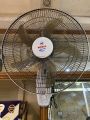 Media 18" Wall Fan- 5 Bladed, Color: Light Grey.