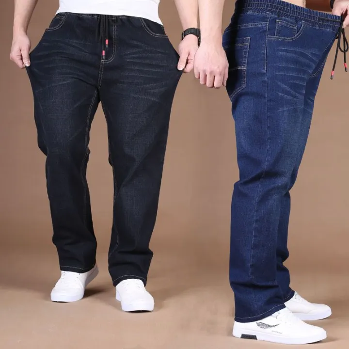 Elastic%20Waist%20Jeans%20Men's%20Fat%20Guy%20Elastic%20Loose%20Straight%20Non-Magnetic%20Non-Iron%20Work%20Pants%20Wear-Resistant%20plus%20Size%20Men's%20Pants%20-%20Image%203