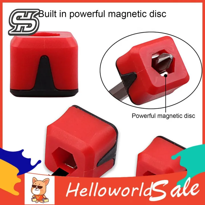 HelloWorld Bit Magnetizer Rings Universal Screwdriver Bit Holder Ring with Strong Magnet