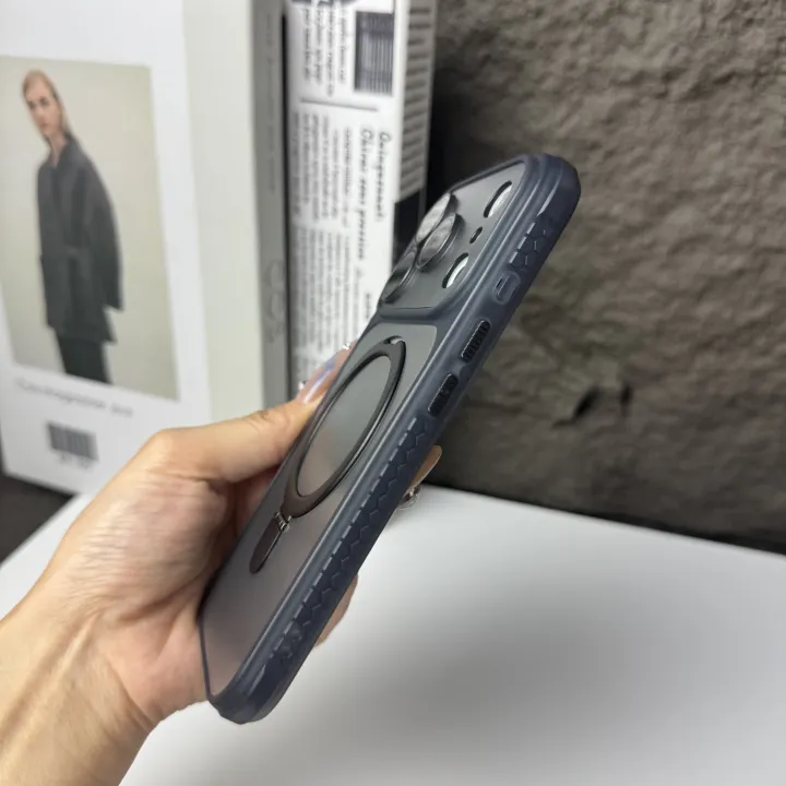 HOCE%20Metal%20Ring%20Stand%20Magnetic%20Cases%20For%20iPhone%2017%2016%2015%2014%2013%2012%2011%20Pro%20Max%20Plus%20MagSafe%20Case%20With%20Lens%20Film%20Protector%20Shockproof%20Frosted%20Back%20Phone%20Cover%20-%20Image%205