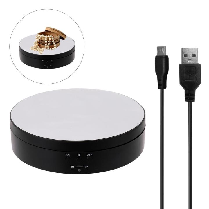 360 Degree Electric Rotating Turntable Display Stand for Photography Video Shooting Props Jewelry Display Turntable