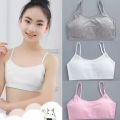 1 Pcs Teenage Underwear For Girl Children Girls Cutton Lace Wireless Young Training Bra For Kids And Teens Puberty Clothing. 