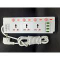 4USB Multi Plug Maxline ML-704 Multiplug 3 Port Extention Socket 3 Meter Cable. 