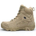 【selevn roind】 Men Boots Men Outdoor Cow Suede Ankle Boots Tactical Boots Work Safty Shoe for Men Casual Waterproof Hiking Shoe. 