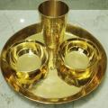 Kasha Pitol Set- Pitoler Plate, Bati, Design Glass Set / Kasha-Pitol Dinner Set. 