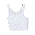 Tomboy Slim Fit Short Vest Chest Binder Tops. 