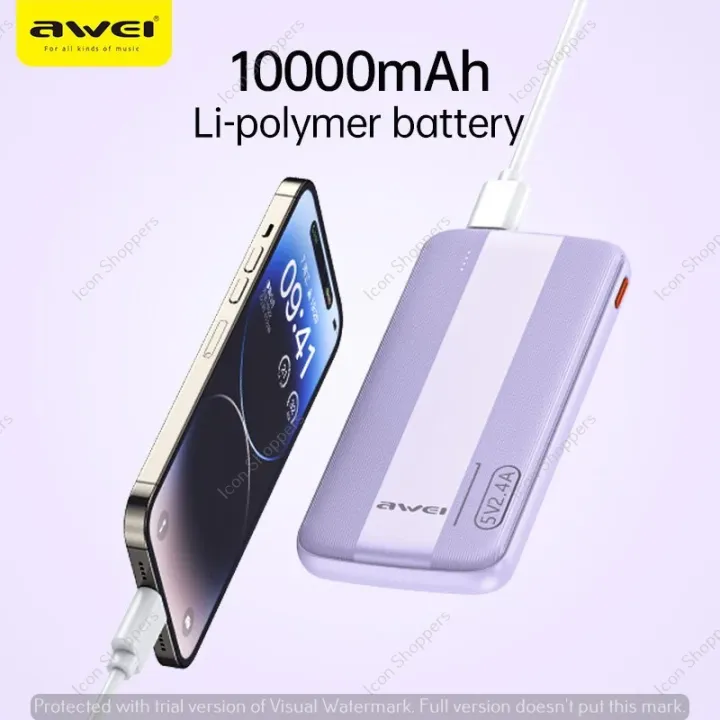 Awei%20P20K%2010000mAh%20Powerbank%202.4A%20Slim%20PowerBank%20Dual%20Output%20-%20Image%207