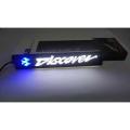 Motorcycle LED logo light or Discover logo light.