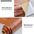 300 x 60 cm Self Adhesive Wood Grain Furniture Stickers PVC Wallpaper cabinets Gloss Film Vinyl Counter Top Decal ( 10x2 feet). 