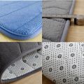 Bath Mat Coral Fleece Bathroom Carpet Water Absorption Non-slip Memory Foam Absorbent Washable Rug Toilet Floor Mat Accessories. 