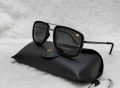 Full Black Edge Lacostee Single Metal Frame Sunglasses. 