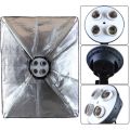 Studio Softbox Light Kit with 4in1 E27 Lamp Holder with 50*70cm Softbox & Stand.