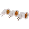 【Exclusive Discount】 E27 Light Bulb Socket Holder Plug-in Adaptor Screw Base Lamp Wall US Plug Encounter. 