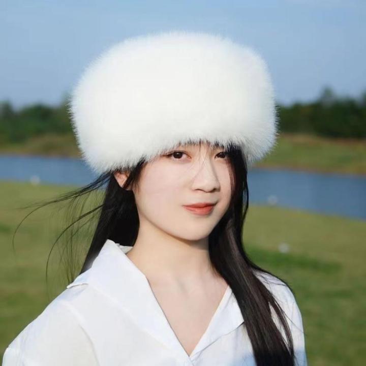 Insulated%20Hat%20Warm%20Round%20Top%20Faux%20Hat%20Thickened%20Flat%20Top%20Winter%20Hat%20for%20Winter%20Wear%20Outdoor%20Activities%20Cold%20Weather%20Skiing%20-%20Image%202