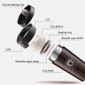 New Double Wall Vacuum Insulated Stainless Steel Tea Coffee Mug Thermos Flask Travel Mug Tumbler with Flip Lid Mesh Filter Hot and Cold for 4-6 Hours-Best Gadgets.