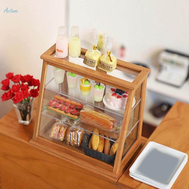 Miniature%20Bakery%20Case%201/12%20Clear%20Doll%20House%20Cakes%20Cabinet%20Ornaments%20-%20Image%203