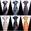 High Grade Woven Silk Gravatas Tie Men Black Plaid Wedding Clothing accessories Male Easter Day. 