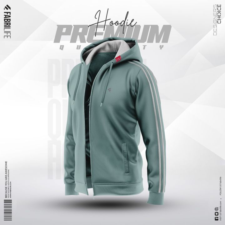 Fabrilife Mens Premium Hoodie Urban - Stormy sea