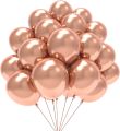 Latex Metallic Balloons – Pack of 25 for Anniversary, Birthday, Baby Shower, Valentine's Day Party, Home, Restaurants, and Showroom Decoration.