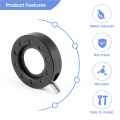 Manual Aperture Adjustable Mechanical Iris Diaphragm Iris Diaphragm for Digital Camera Microscope Iris Lens SK12.