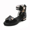 Kids Sandal Girls Summer Shoes Children High Heels For Girl Kids Tassel Beading Princess Shoes 4 5 6 7 8 9 10 11 12 13 14 Years. 
