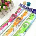 2 In 1 Fashion Digital Student Exam Special Calculator Watch Children Electronic Watch Time Calculator New Watch Mini Calculator. 