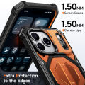 HOCE Rugger Armor Hard Phone Case With Stand For iPhone 17 16 15 14 13 12 Pro Max Plus 17 Air Heavy Duty Hard PC Cover. 