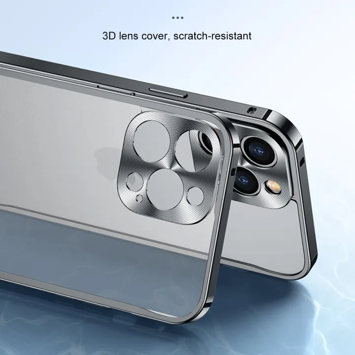 For%20iPhone%2014%20Pro%20Max%20Metal%20Frame%20Frosted%20PC%20Shockproof%20Phone%20Case%20-%20Image%206