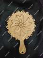 Portable Attractive Design Mini Wooden Mirror. 