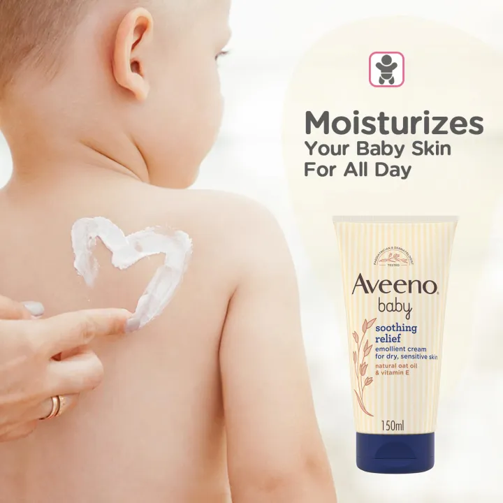 Aveeno%20Baby%20Soothing%20Relief%20Emollient%20Cream%20150ml%20-%20Image%202