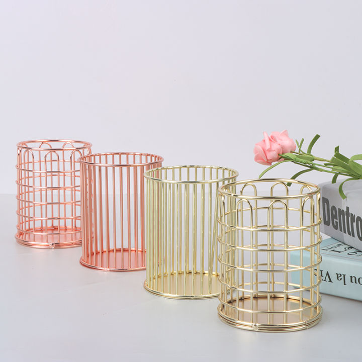 Desktop Pen Holder Office School Storage Case Desk Pen Organizer Makeup Storage Creek