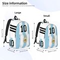 Argentina Famouse Football Backpack Student Schoolbag Business Soccer Lover Footballer Daypack for Men Women Laptop Canvas Bags. 