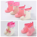 Star chasing foot new bow girls children's rain boots, water shoes, rubber shoes, rain boots, kindergarten treasure spot one piece delivery. 