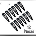 36 Pieces Cute 5cm Hair Clip Pin Metal Snap Black Headbands For Girls Hair. 