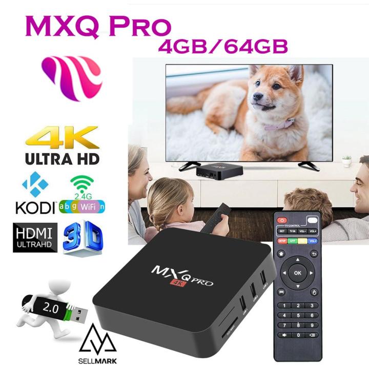 MXQ Pro Android Smart TV Box 4GB/64GB 4K 5G WIFI Digital TV