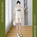 Maternity Clothes Summer Suit2023New Internet Popular Summer ThinTT-shirt Casual Outdoor Shorts Western Style Two-Piece Suit.