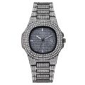 Elegant Luxury Full Diamond Quartz Watch Women's Fashion Casual Full Diamond Wristwatch for Ladies Girl. 